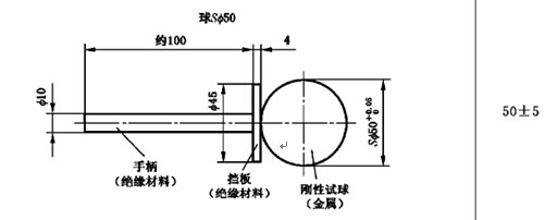 IP1X防护等级试具使用方法