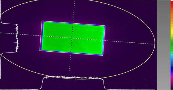 248 nm 激光直接成像到 CCD 上