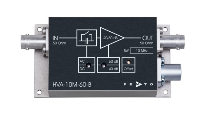 低噪声电压前置放大器模块HVA-10M-60-B德国FEMTO