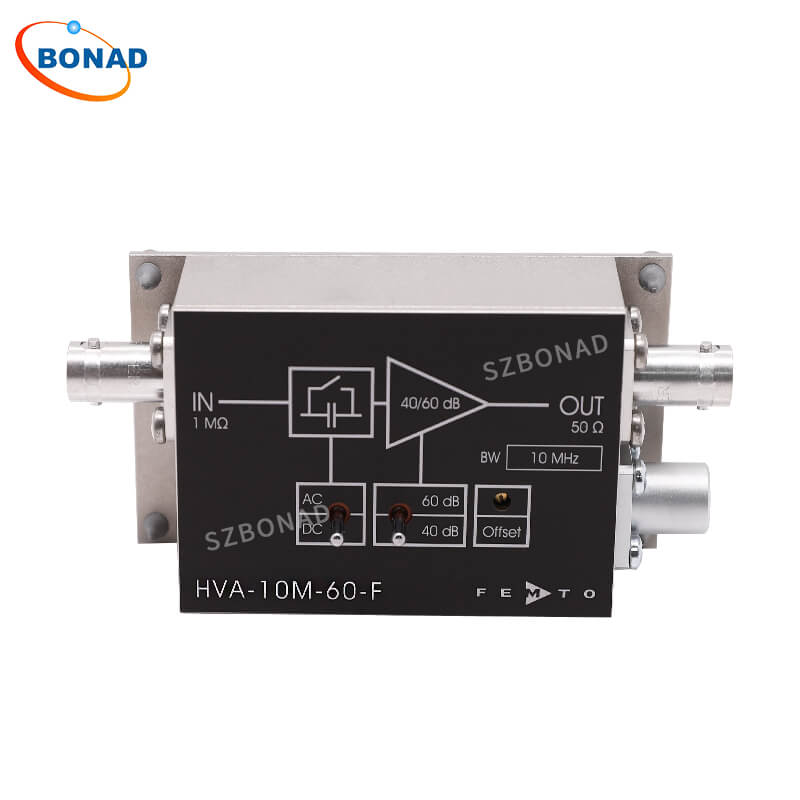 低阻抗源低噪声电压前置放大器模块FEMTO HVA-10M-60-F