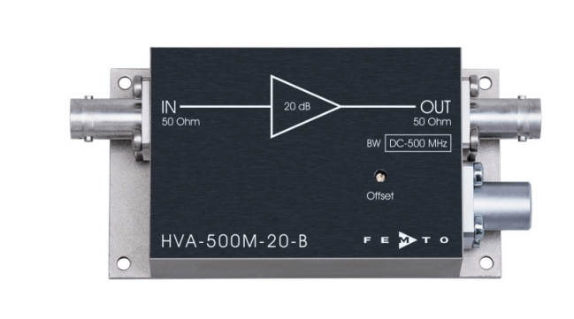 直流耦合低噪声电压前置放大器模块FEMTO HVA-500M-20-B 直流耦合低噪声电压前置放大器模块FEMTO HVA-500M-20-B